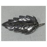 Sterling Silver Leaf Brooch
