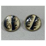 Vintage Enamel Earrings