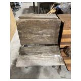 Iron & Wood Antique School Desk