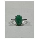 Estate Oval Jade Ring