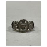 Sterling Silver 3 Stone Ring