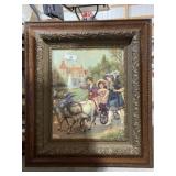 German Lithograph Framed Print