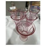 6 Vintage Fostoria Stem Glasses