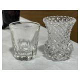 Crystal Toothpick Holder & Shot Glass