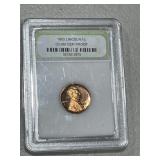1963 Lincoln Penny Graded Coin