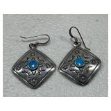 Sterling Silver Turquoise Earrings