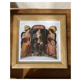 Small Framed Coca Cola Advertisement