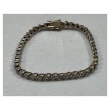 Sterling Silver Diamond Accent Tennis Bracelet