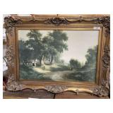 Large Ornate Framed Country Side Picture