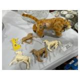 Wind Up Toy Lion & Misc. Toys