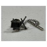 Sterling Silver Train Car Pin