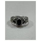 Sterling Silver Onyx Ring
