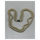 Vintage Hand Knotted Pearl Necklace