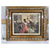 Vintage Framed Frederick Mizen Litho-Print