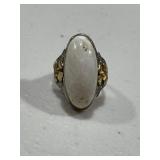 Sterling silver r Vintage Gemstone Cocktail Ring