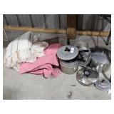 Vintage Cookware & Blankets