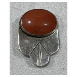 Southwest Style Gemstone Pendant / Brooch