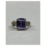 Pink Topaz Sterling Silver Vintage ring