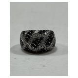 Sterling silver Diamond Accent Dome Ring