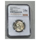 2015 P $1 Kennedy Graded Coin