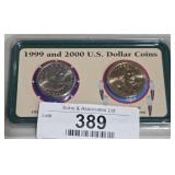 1999 & 2000 US Dollar Proof Coin