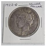 1922 D Peace Dollar