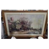 Large Ornate Colonial Theme Artwork