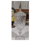 Vintage Crystal Glass Compote