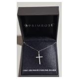 Primrose Sterling Silver Necklace & Cross
