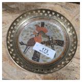 Ornate Solid Brass India Tray