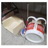 Childs Drum Set & Booster Seat