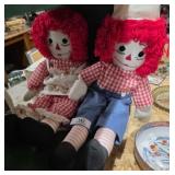 Vintage Raggedy Ann & Andy Dolls