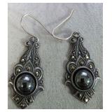 Vintage Ornate Marcasite Earrings