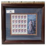 Framed Humprey Bogart 32 Cent Commemorative Stamps