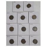 11 Indian Head Pennies