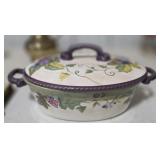 Hand Painted Covered Dish