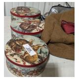 Metal Trays & Vintage Clothing