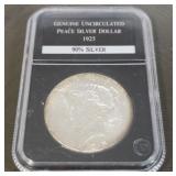 1925 Uncirculated Peace Dollar