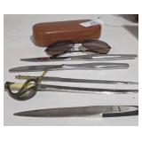 Lot of Letter Openers & Sunglasses