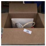 Box of Picture Frames & Vintage Items