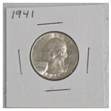 1941 Washington Silver Quarter