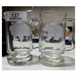 Bear & Bison Beer Mugs