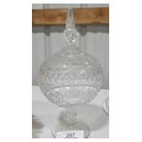 Ornate Etched Candy Dish