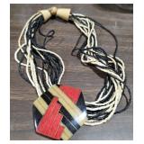 Vintage Enamel Statement Necklace