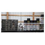 Fuel Organizer, Oil Can & Paints