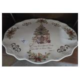 Large Ornate Christmas Platter