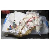 Large Lot of Fabric in Tote