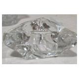 Large Heavy Art Glass Ashtray