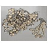 Vintage Pearl & Crystal Necklace