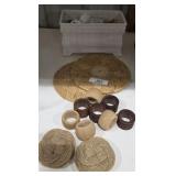 Napkin Rings, Porcelain Centerpiece & Decor